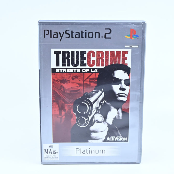True Crime Streets of LA - Sony Playstation 2 / PS2 Game + Manual - PAL