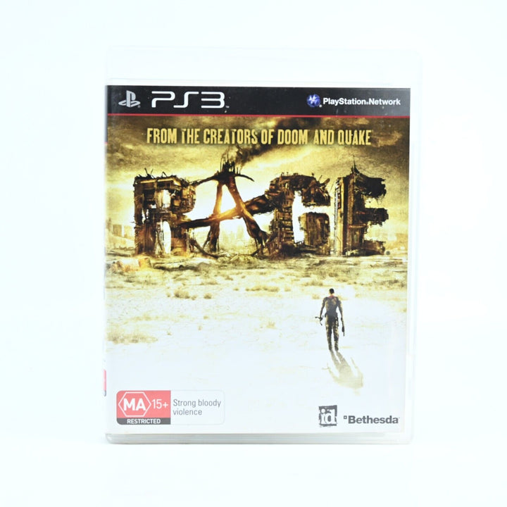 Rage - Sony Playstation 3 / PS3 Game + Manual - FREE POST!