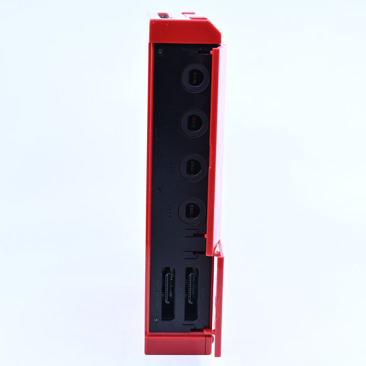 Red Nintendo Wii Console - 2 x GENUINE CONTROLLER + CABLES + GAME & HDMI!