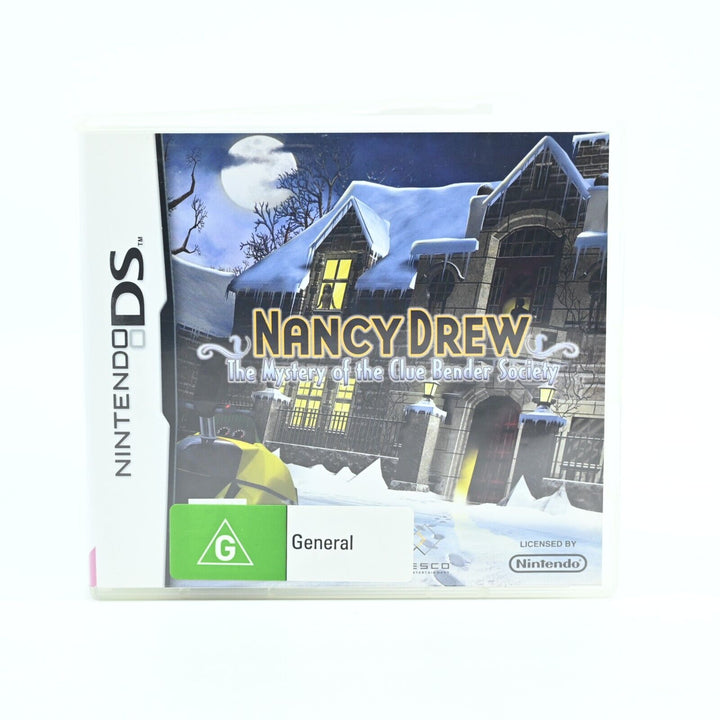 Nancy Drew: The Mystery of the Clue Bender Society - Nintendo DS Game + Manual