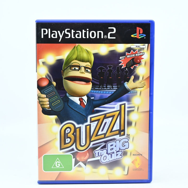 Buzz! The Big Quiz - Sony Playstation 2 / PS2 Game + Manual - PAL - MINT DISC!