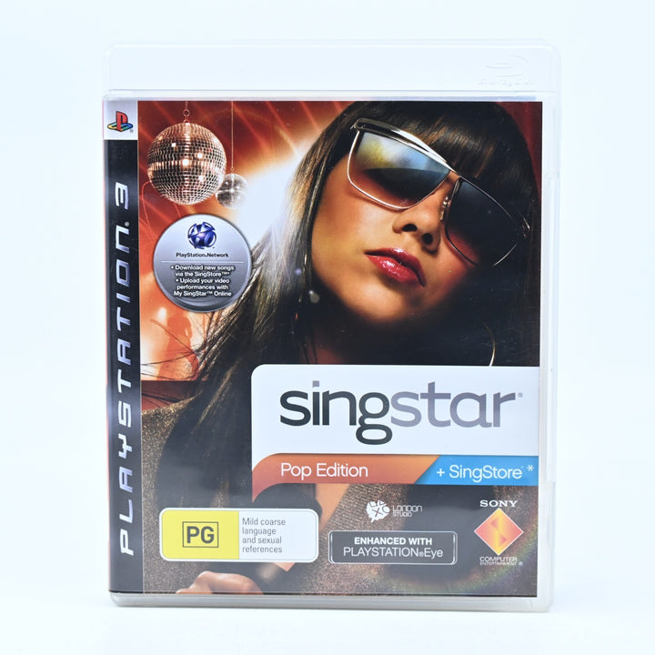Singstar Pop Edition - Sony Playstation 3 / PS3 Game + Manual - FREE POST!