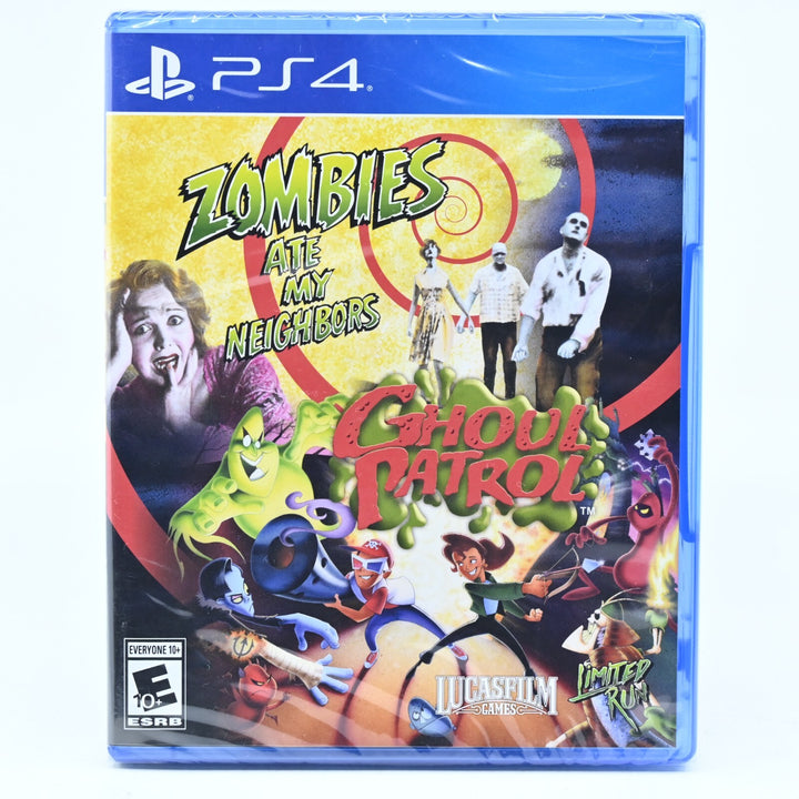 SEALED! Zombies Ate My Neighbors & Ghoul Patrol - Sony Playstation 4 / PS4 Game