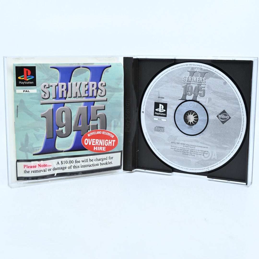 Strikers 1945 II - Sony Playstation 1 / PS1 Game + Manual - PAL - MINT DISC!