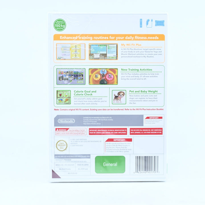 Wii Fit Plus - Nintendo Wii Game + Manual - PAL - MINT DISC!