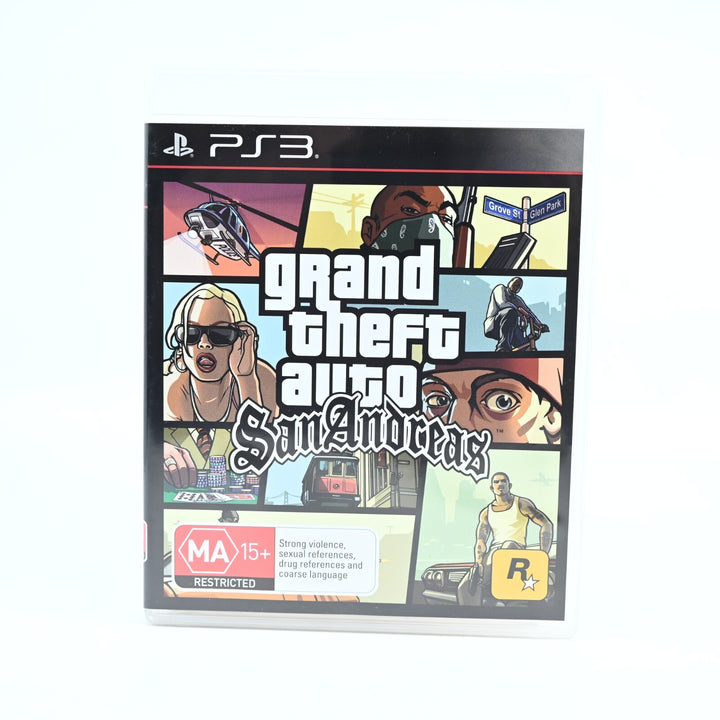 Grand Theft Auto: San Andreas - Sony Playstation 3 / PS3 Game + Manual + Map