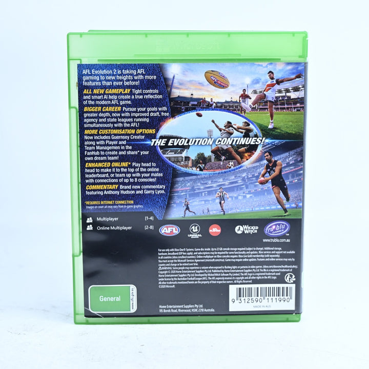 AFL Evolution 2 - Xbox One Game - PAL - FREE POST!