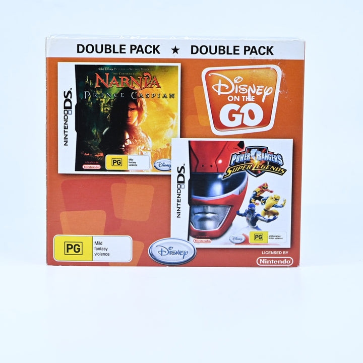 SEALED! Disney on the Go Double Pack - Narnia & Power Rangers - Nintendo DS Game