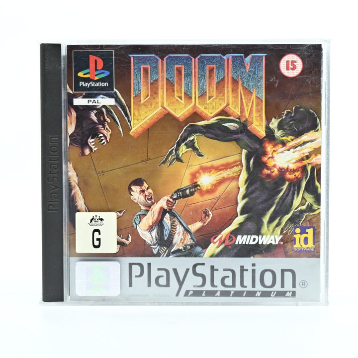 Doom + Manual - Sony Playstation 1 / PS1 Game - PAL - MINT DISC!