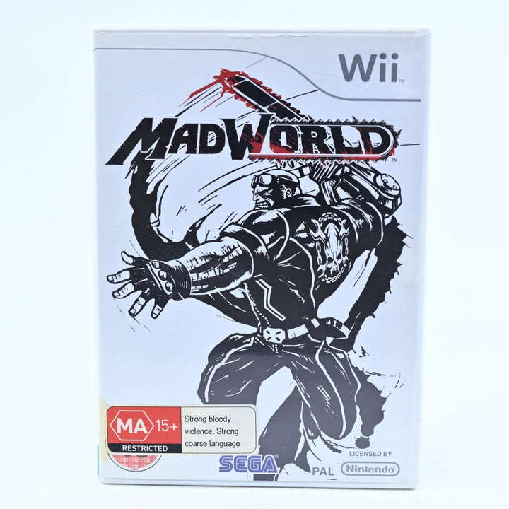 Mad World - Nintendo Wii Game + Manual - PAL - MINT DISC!