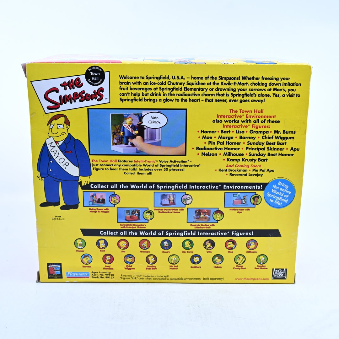 Mayor Quimby & Town Hall - Simpsons Intelli-Tronic Voice Activation Toy