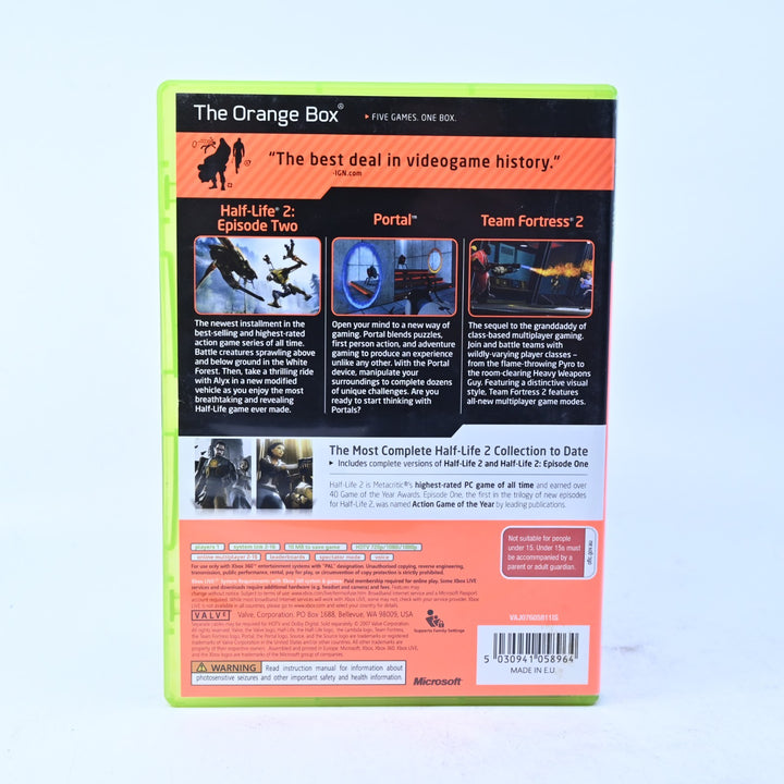 The Orange Box - Xbox 360 Game + Manual - PAL - MINT DISC!