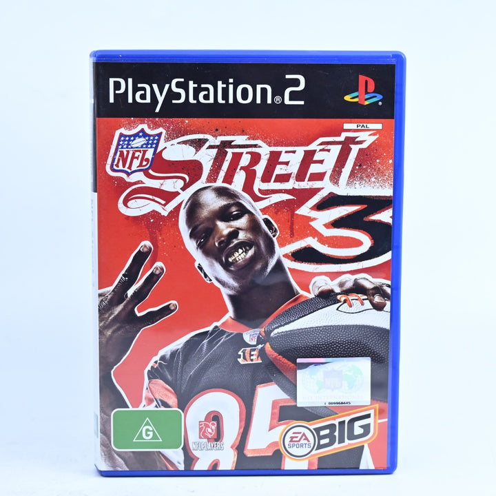 NFL Street 3 - Sony Playstation 2 / PS2 Game + Manual - PAL - MINT DISC!