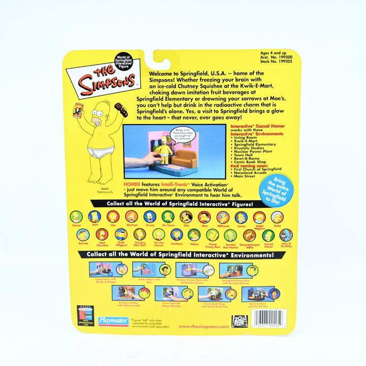 SEALED! The Simpsons Playmates Series 4 Casual Homer - Action Figure - Toy