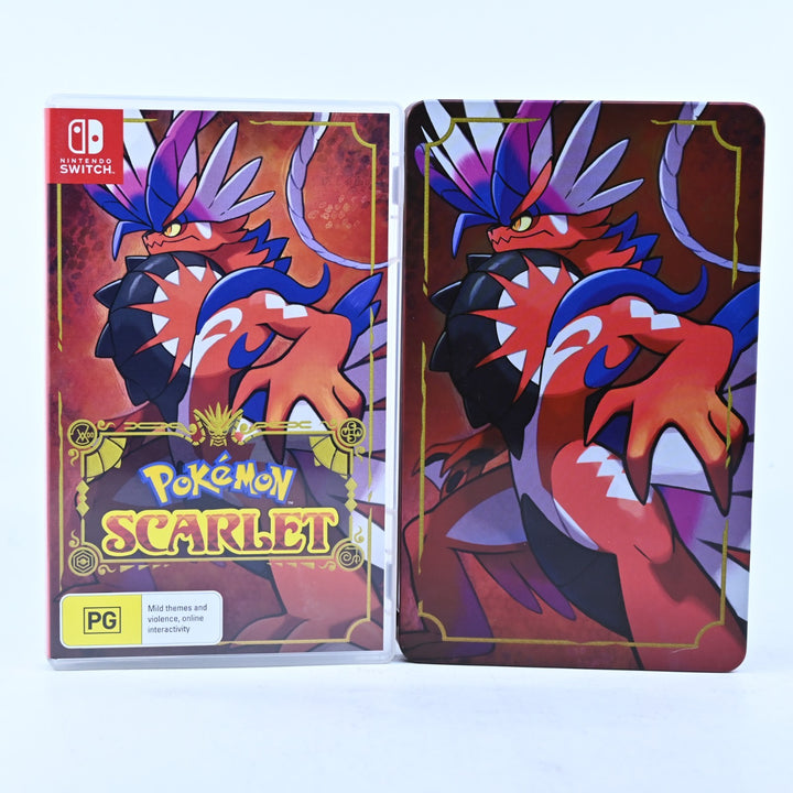 Pokemon Scarlet - Nintendo Switch Game + Steelbook - FREE POST!