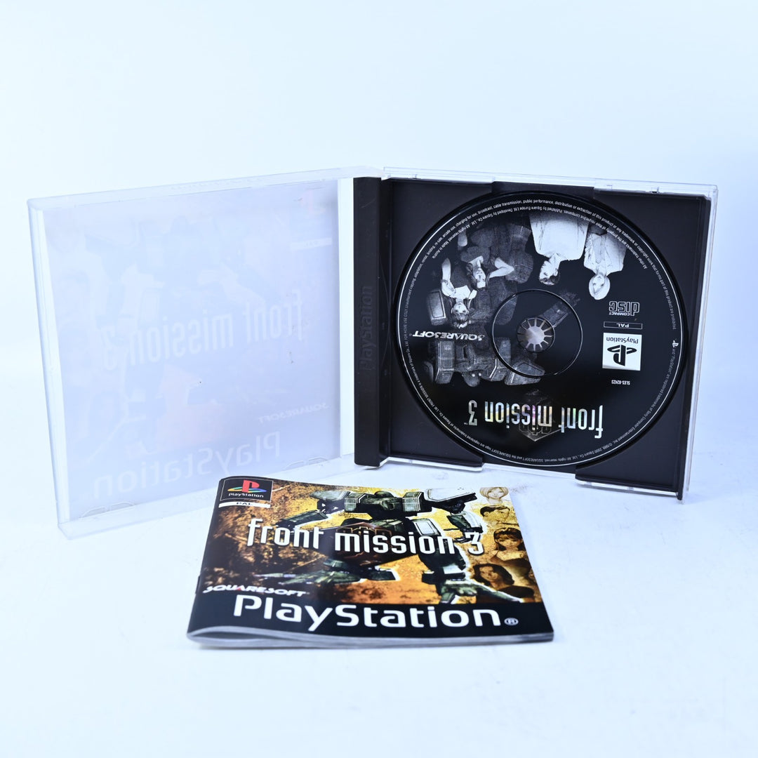 Front Mission 3 - Sony Playstation 1 / PS1 Game + Manual - PAL - MINT DISC!