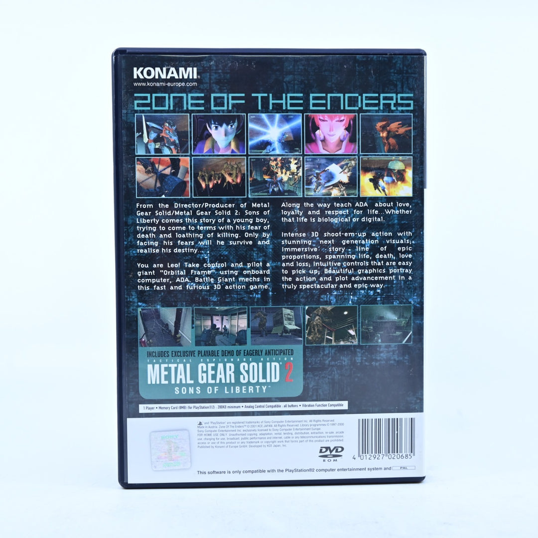Zone of the Enders - Sony Playstation 2 / PS2 Game + Manual + Demo PAL MINT DISC