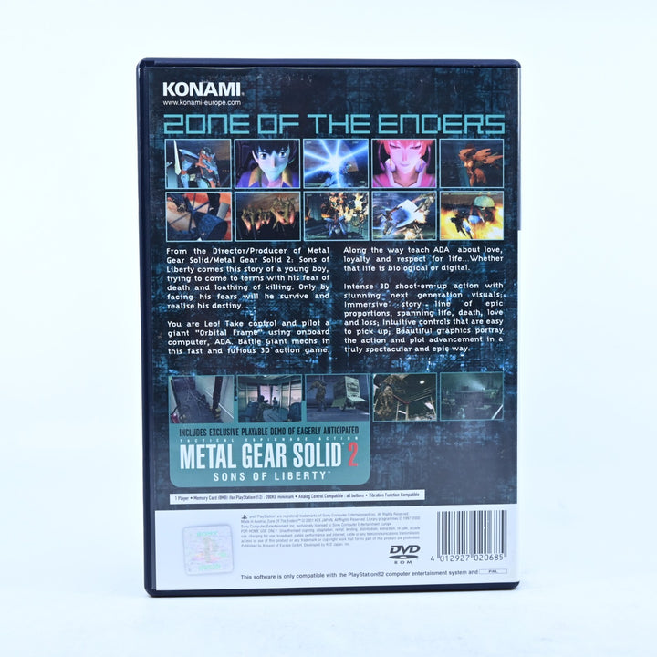 Zone of the Enders - Sony Playstation 2 / PS2 Game + Manual + Demo PAL MINT DISC