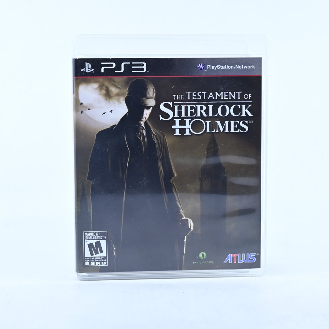 The Testament of Sherlock Holmes - Sony Playstation 3 / PS3 Game + Manual