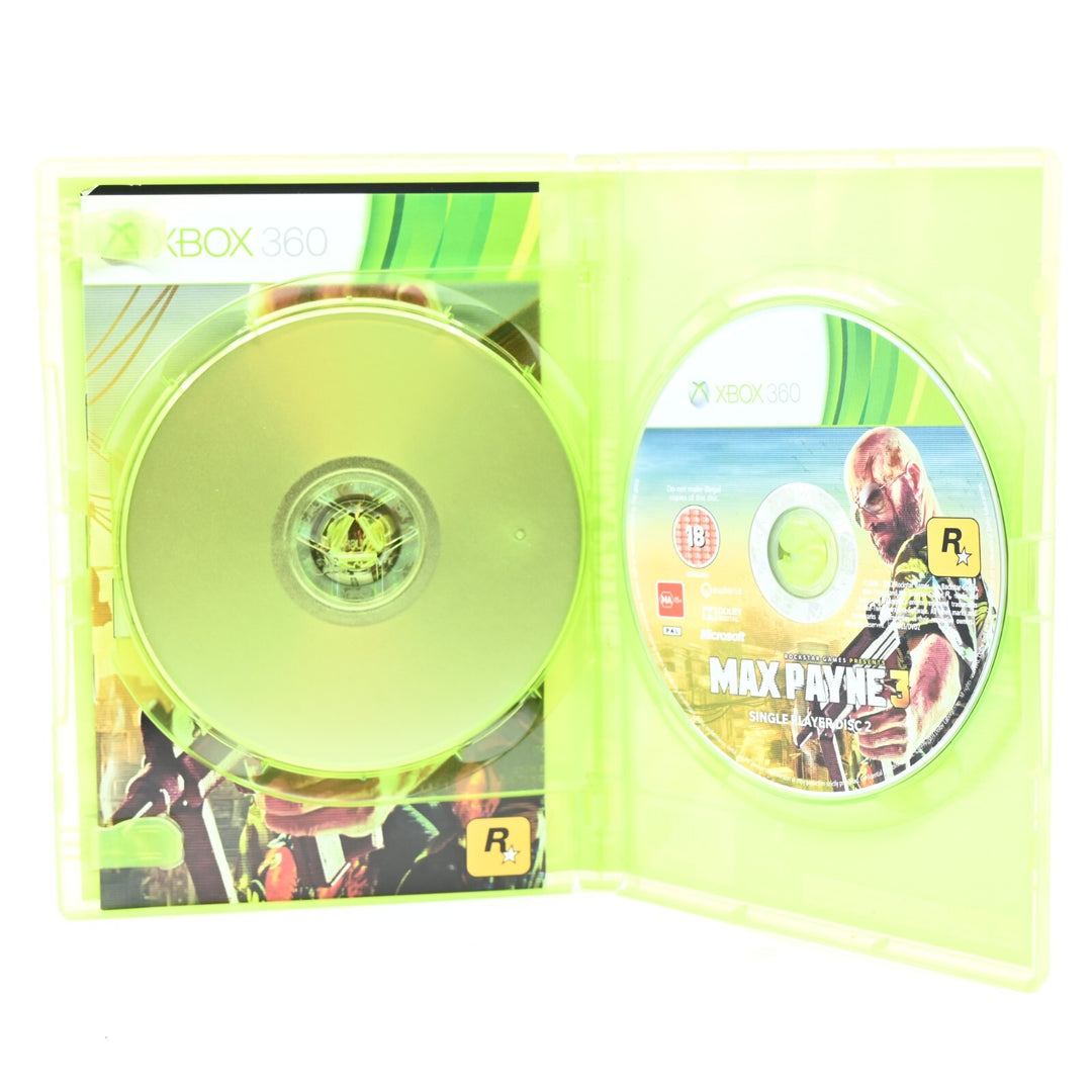 Max Payne 3 - Xbox 360 Game + Manual - PAL - MINT DISC!