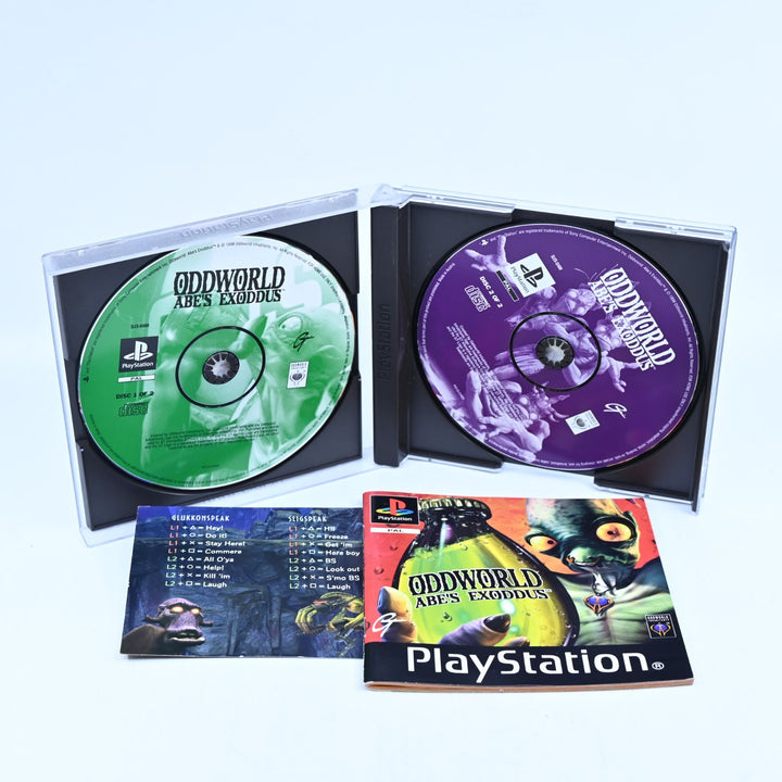 Oddworld: Abe's Exoddus - Sony Playstation 1 / PS1 Game + Manual - MINT DISC!