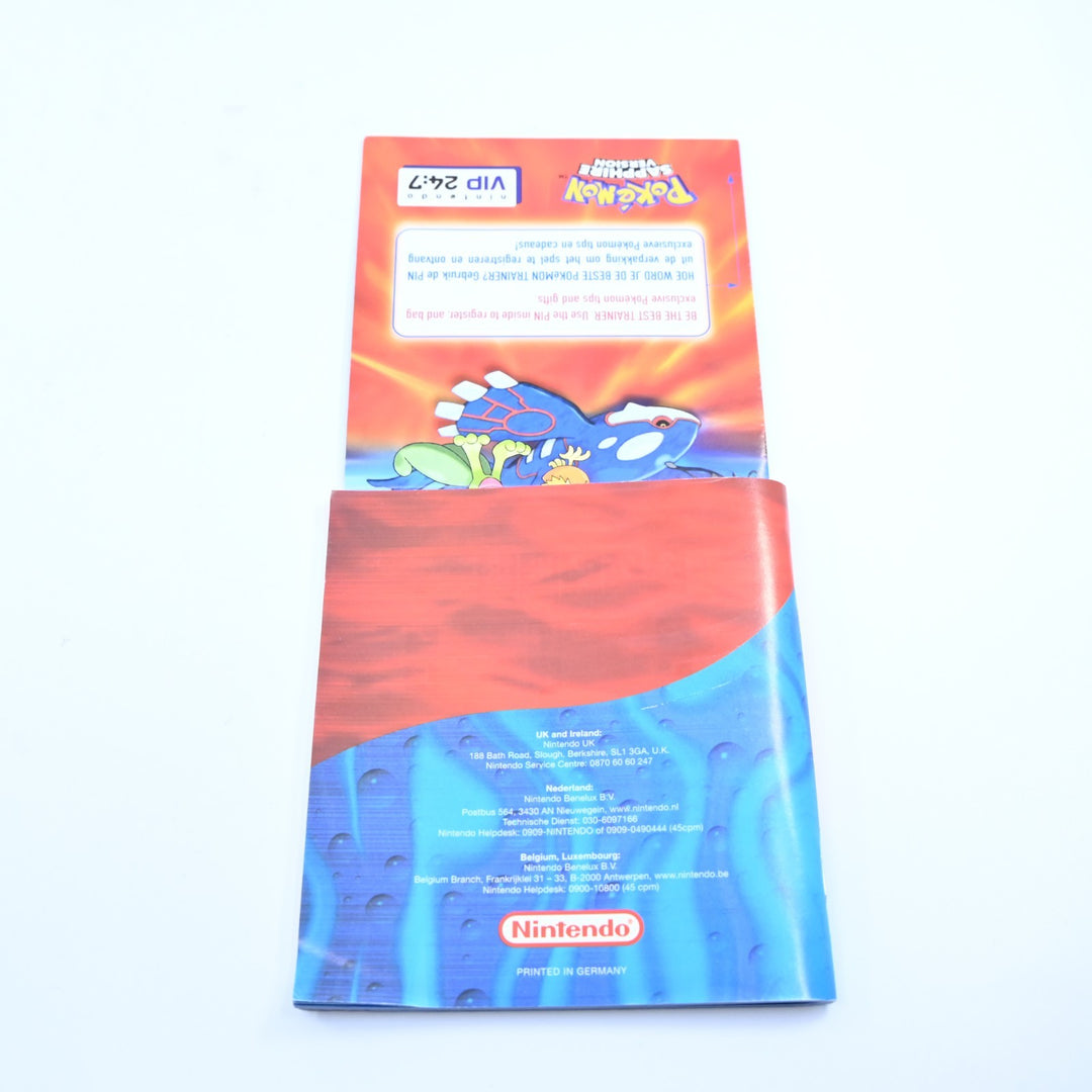Pokemon Sapphire Version Nintendo Gameboy Advance GBA Boxed Game NEW BATTERY