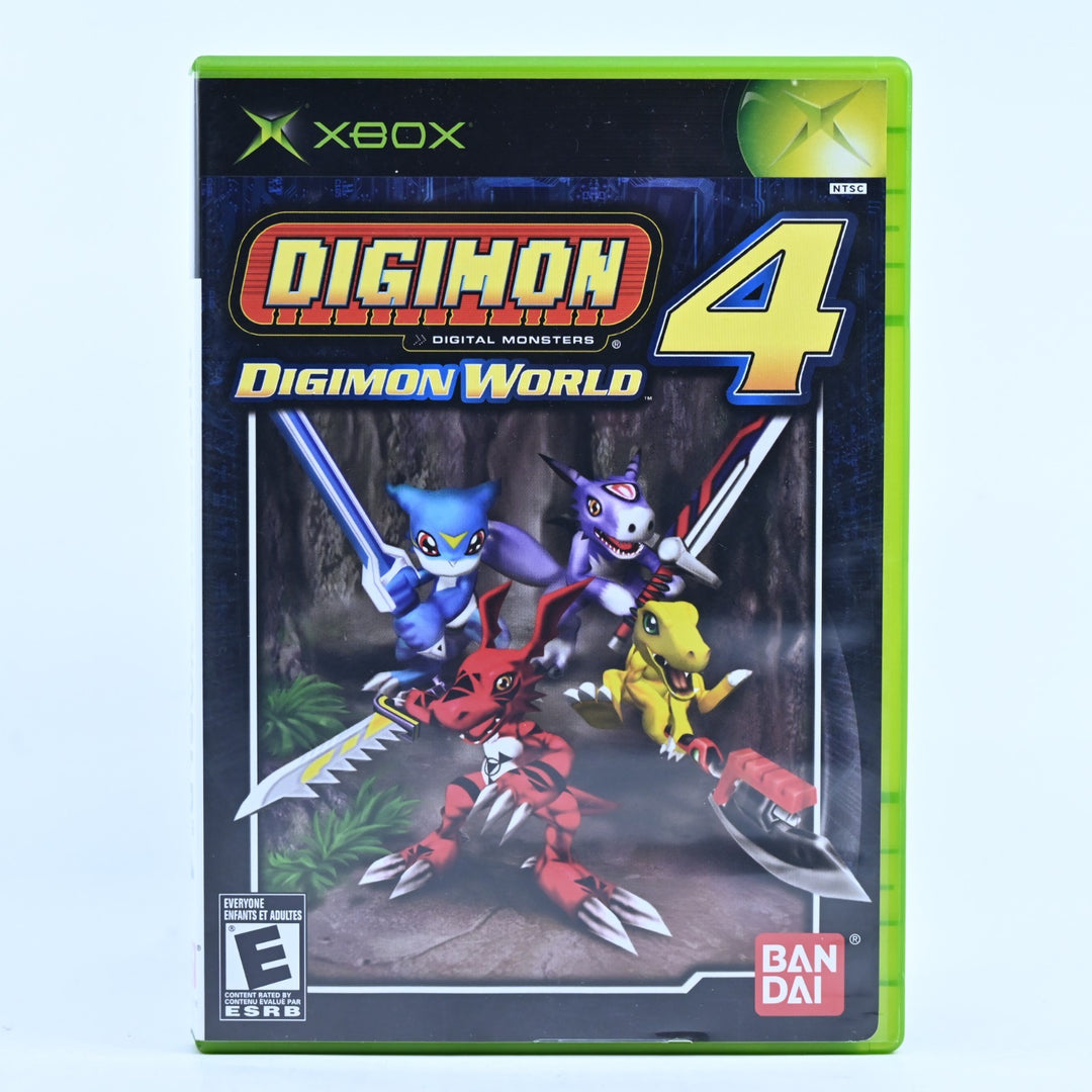 Digimon World 4 - Original Xbox Game + Manual - PAL - MINT DISC!