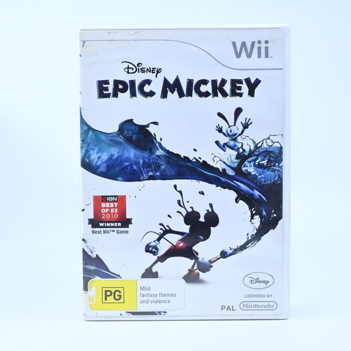 Disney Epic Mickey- Nintendo Wii Game - PAL - MINT DISC!