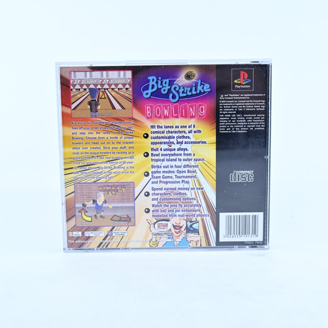 Big Strike Bowling - Sony Playstation 1 / PS1 Game + Manual - PAL - MINT DISC!