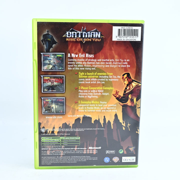 Batman: Rise of Sin Tzu - Original Xbox Game + Manual - PAL - MINT DISC!