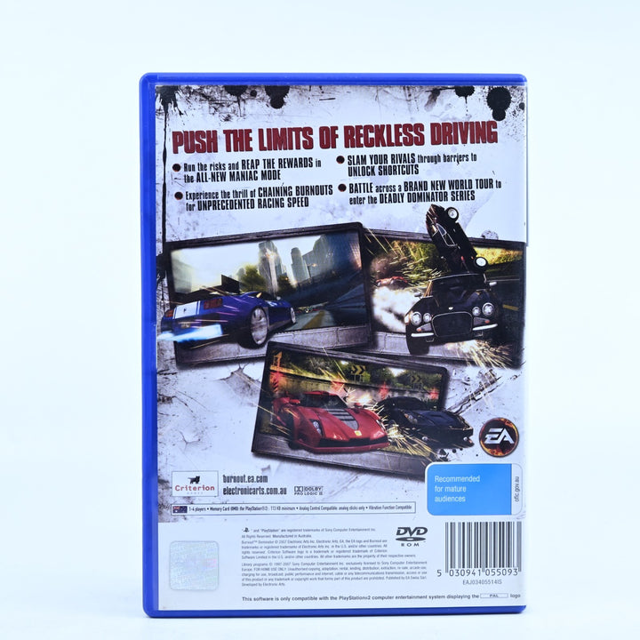 Burnout Dominator - Sony Playstation 2 / PS2 Game + Manual - PAL - MINT DISC!