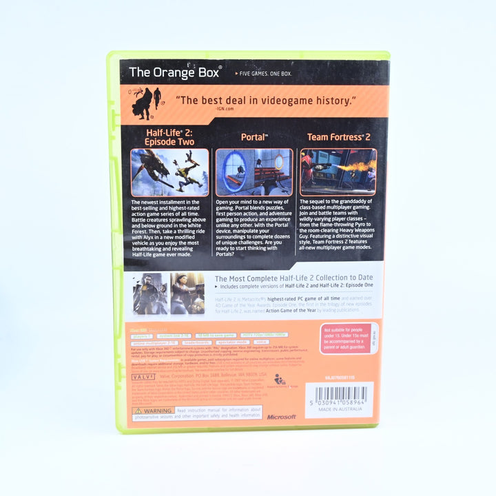 The Orange Box - Xbox 360 Game + Manual - PAL - MINT DISC!
