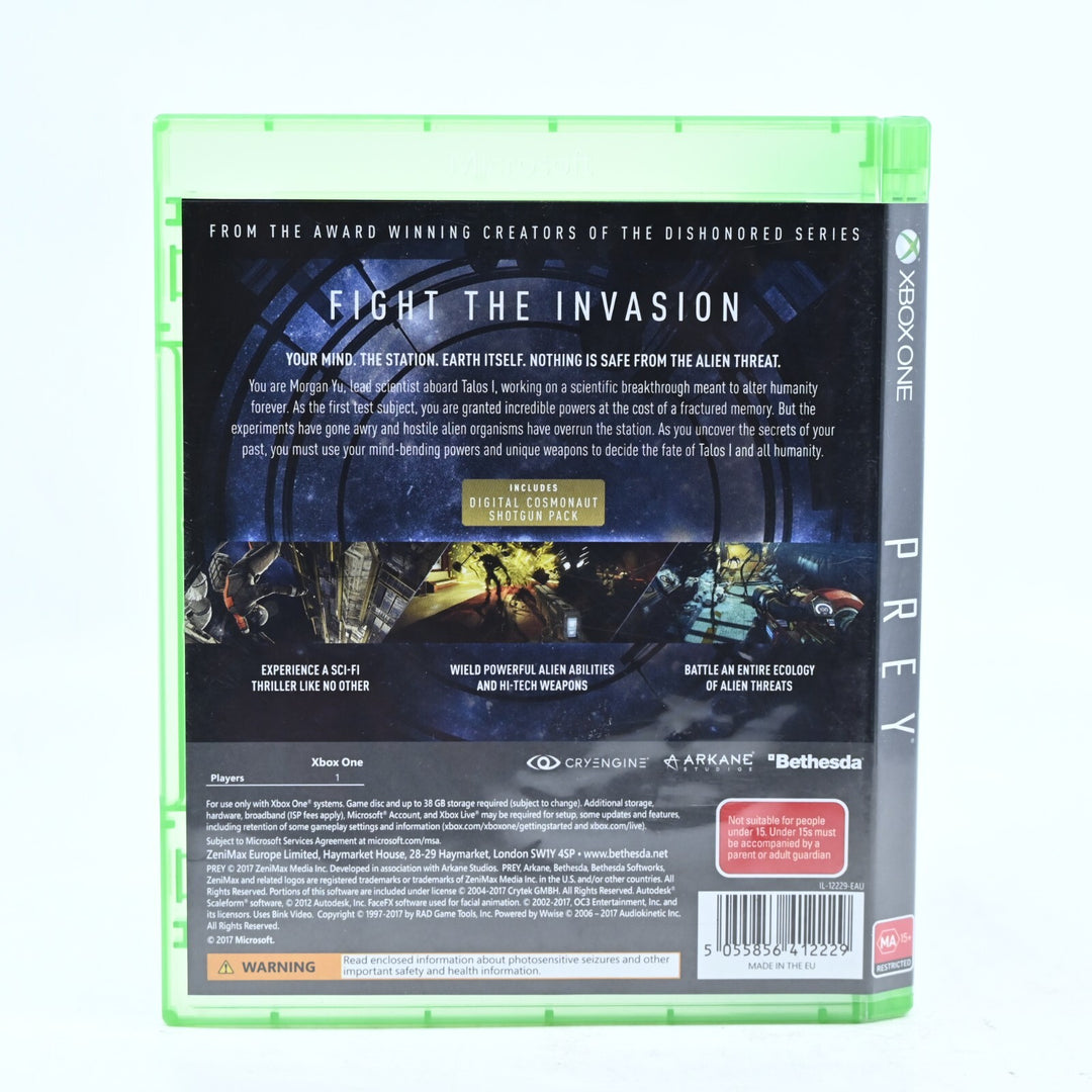Prey - Xbox One Game - PAL - FREE POST!