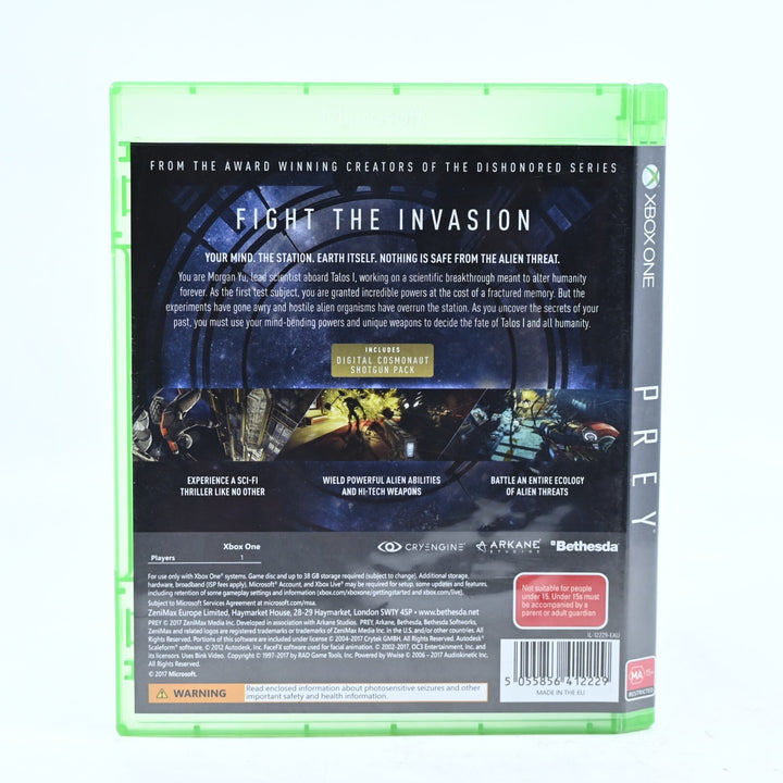 Prey - Xbox One Game - PAL - FREE POST!