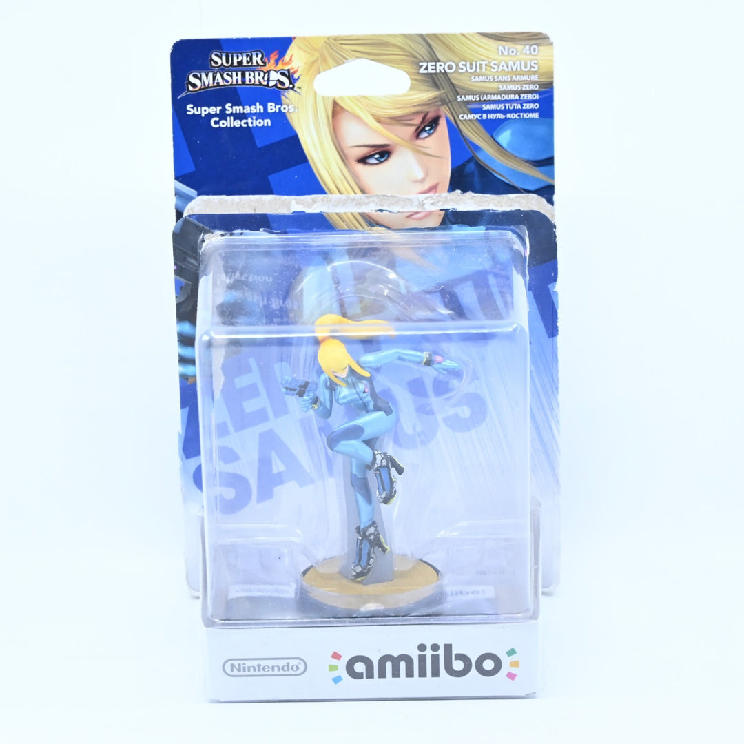 Zero Suit Samus Amiibo No. 40 - Super Smash Bros. - Toy - FREE POST!