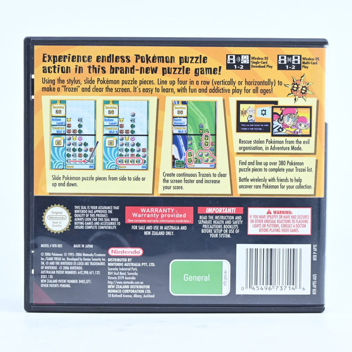 Pokemon Trozei - Nintendo DS Game - PAL + Manual - FREE POST!