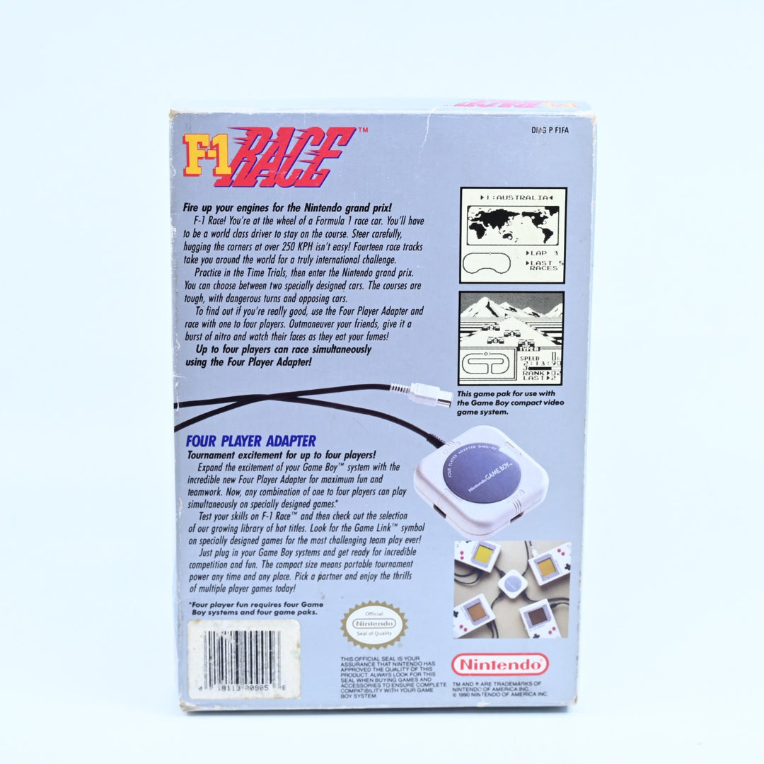 F1 Race - Big Box with 4 Player Adaptor - Gameboy Boxed Game - PAL - FREE POST!