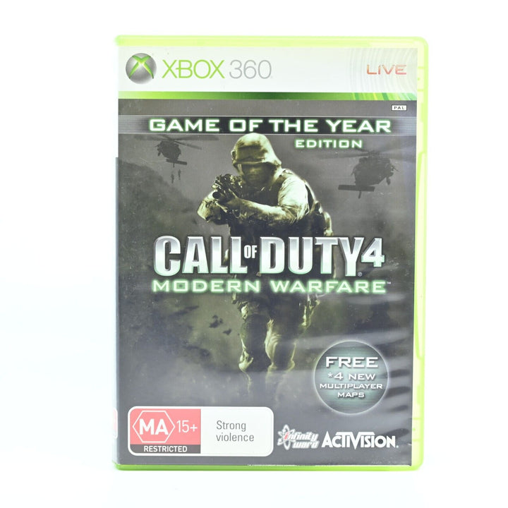 Call of Duty 4: Modern Warfare GOTY Edition - No Manual - Xbox 360 Game - PAL