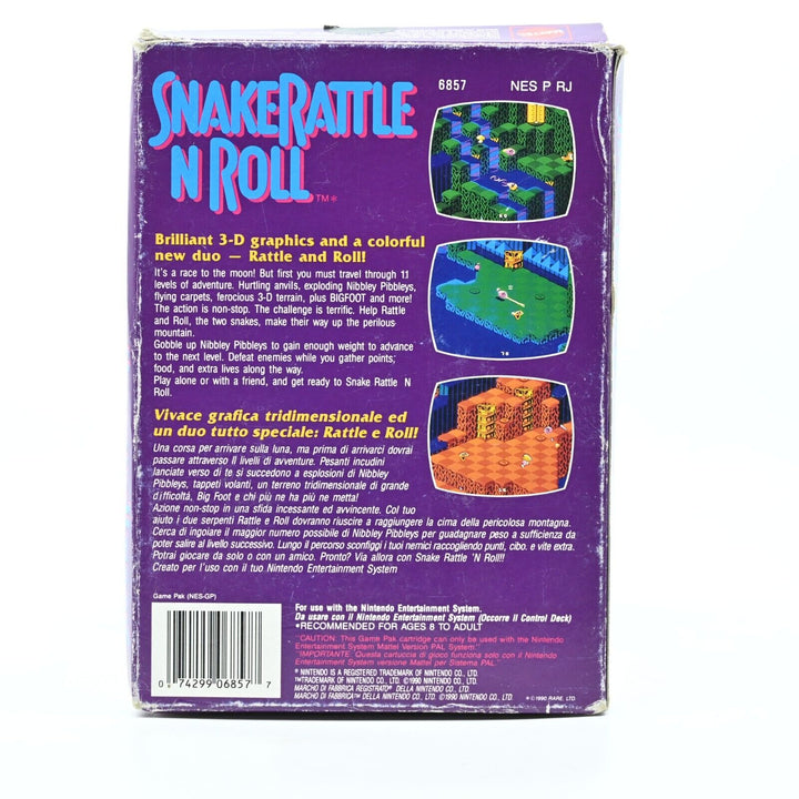 Snake Rattle N Roll - Nintendo Entertainment System / NES Boxed Game - PAL