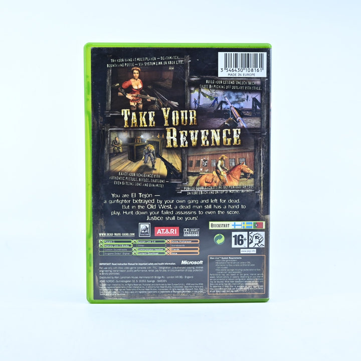 Dead Man's Hand - Original Xbox Game + Manual - PAL - MINT DISC!