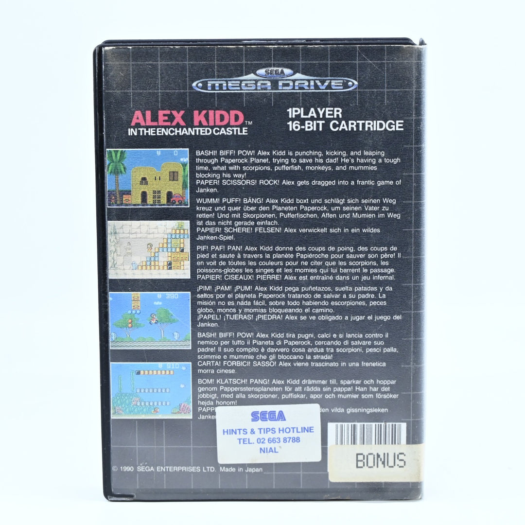 Alex Kidd in The Enchanted Castle - Sega Mega Drive Game - PAL - FREE POST!