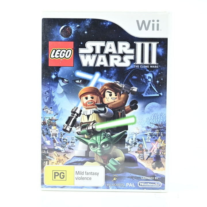 LEGO Star Wars 3: The Clone Wars - Nintendo Wii Game - PAL - MINT DISC!