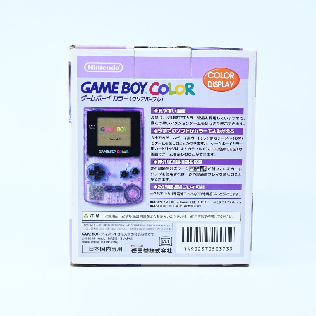 CGB-001 Atomic Purple - Nintendo Gameboy Color Boxed Console - Japanese