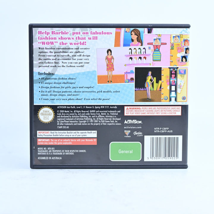Barbie Fashion Show: An Eye For Style - Nintendo DS Game - PAL + Manual