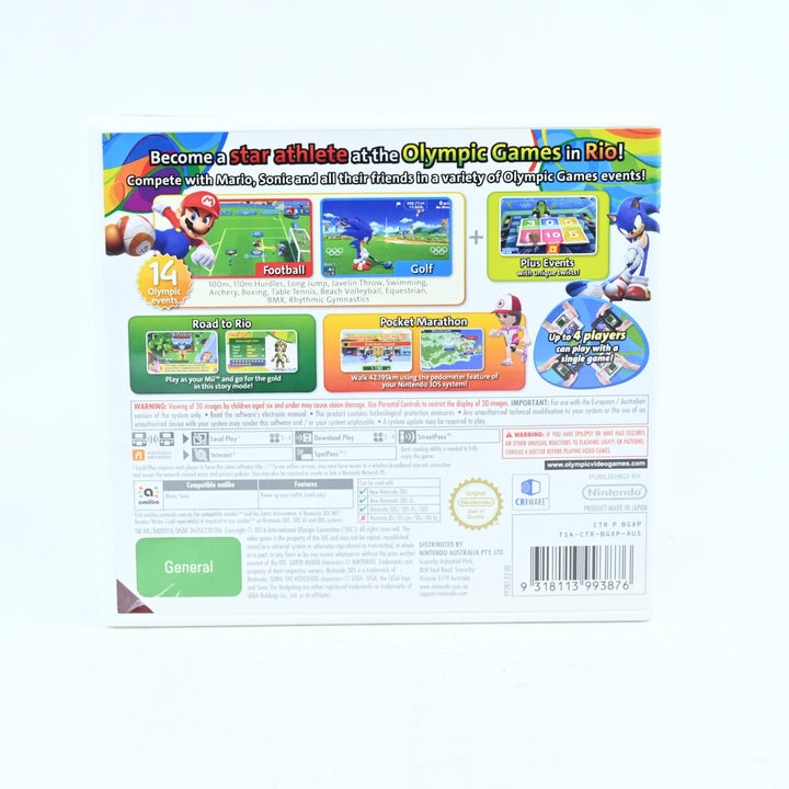 Mario & Sonic at the Rio 2016 Olympic Games - Nintendo 3DS Game - FREE POST!