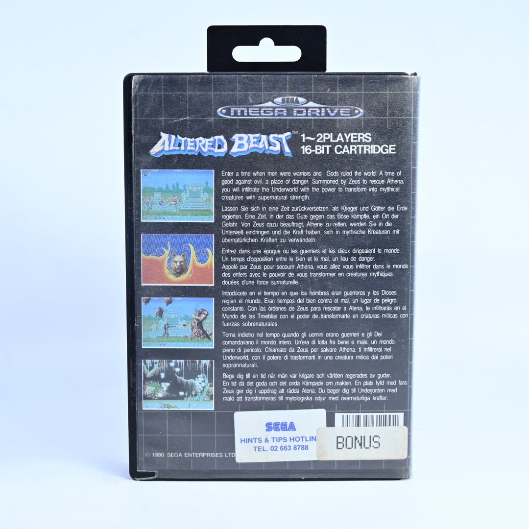 Altered Beast - Sega Mega Drive Game + Manual - PAL - FREE POST!