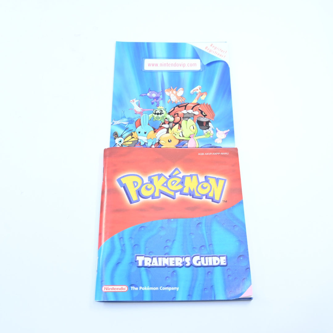 Pokemon Sapphire Version Nintendo Gameboy Advance GBA Boxed Game NEW BATTERY