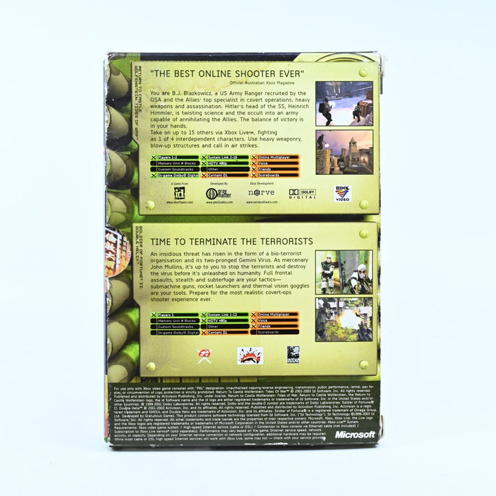 Xbox Live Shooter Twin Pack - Original Xbox Game + Manual - PAL - MINT DISC!
