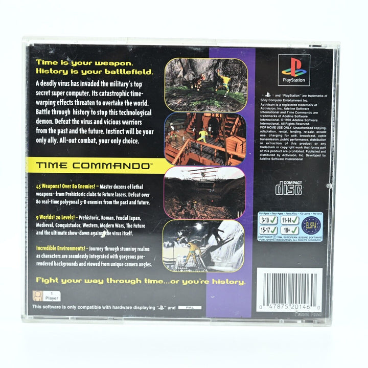 Time Commando - Sony Playstation 1 / PS1 Game - PAL - MINT DISC!
