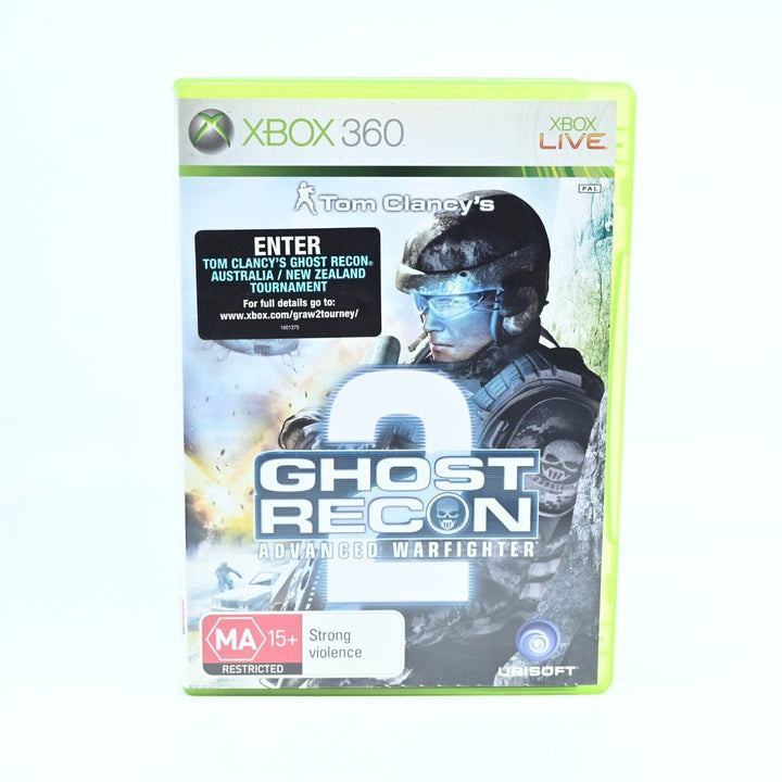 Tom Clancy's Ghost Recon: Advanced Warfighter 2  - Xbox 360 Game + Manual - PAL